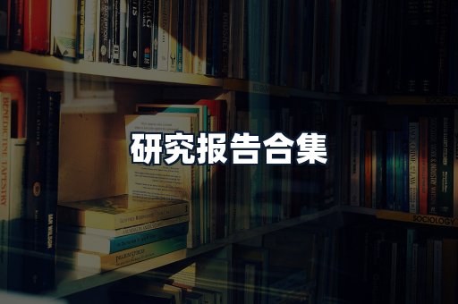研究报告合集